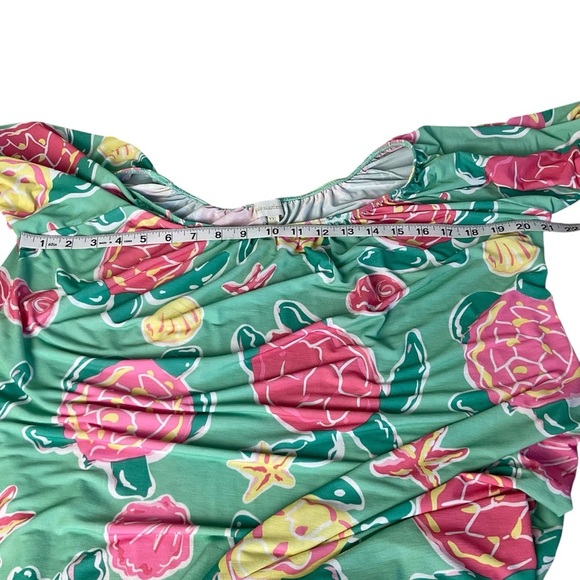 Simply Southern Tropical Tassel Dress On or Off Shoulder Size XXL - Picture 7 of 8